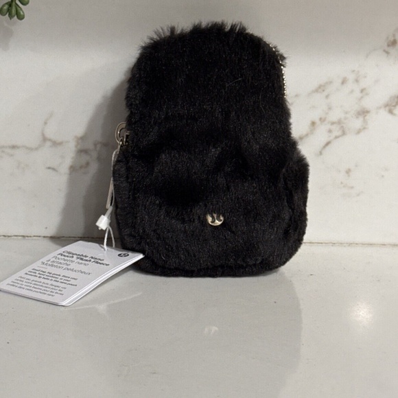 lululemon athletica Handbags - Lululemon Clippable Nano Pouch Plush Fleece